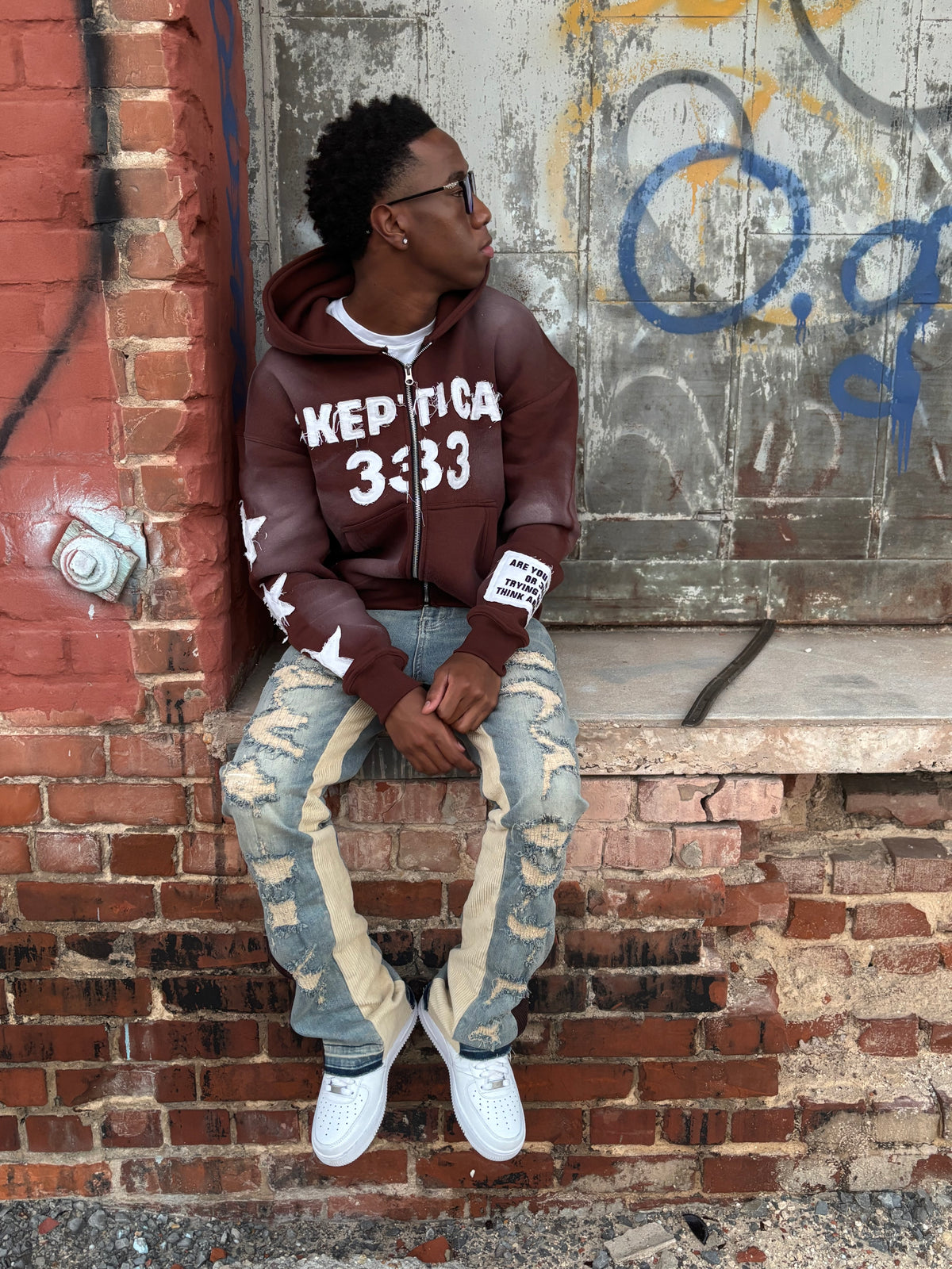 Brown Skeptical Hoodie - Skeptical