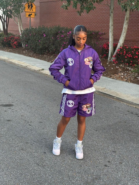 Purple Skeptical Short Set - Skeptical