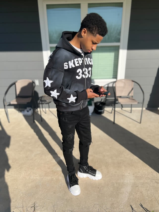 Black Skeptical Hoodie