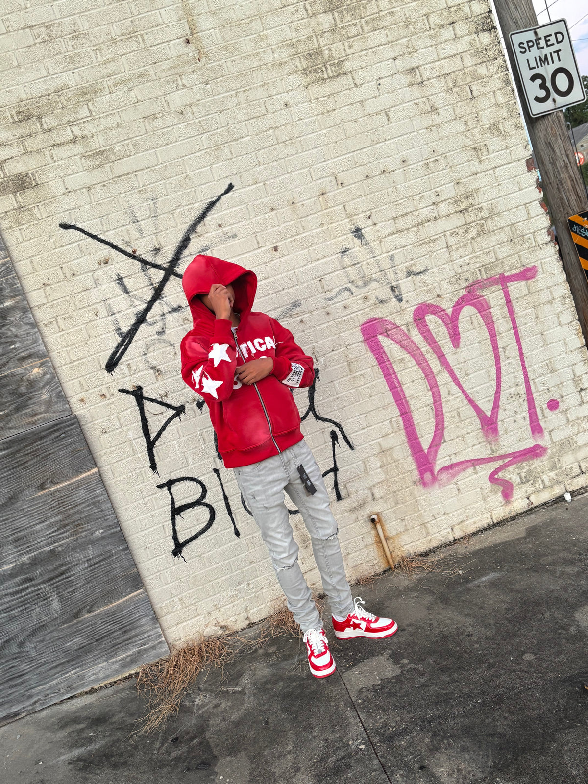 Red Sketical Hoodie - Skeptical