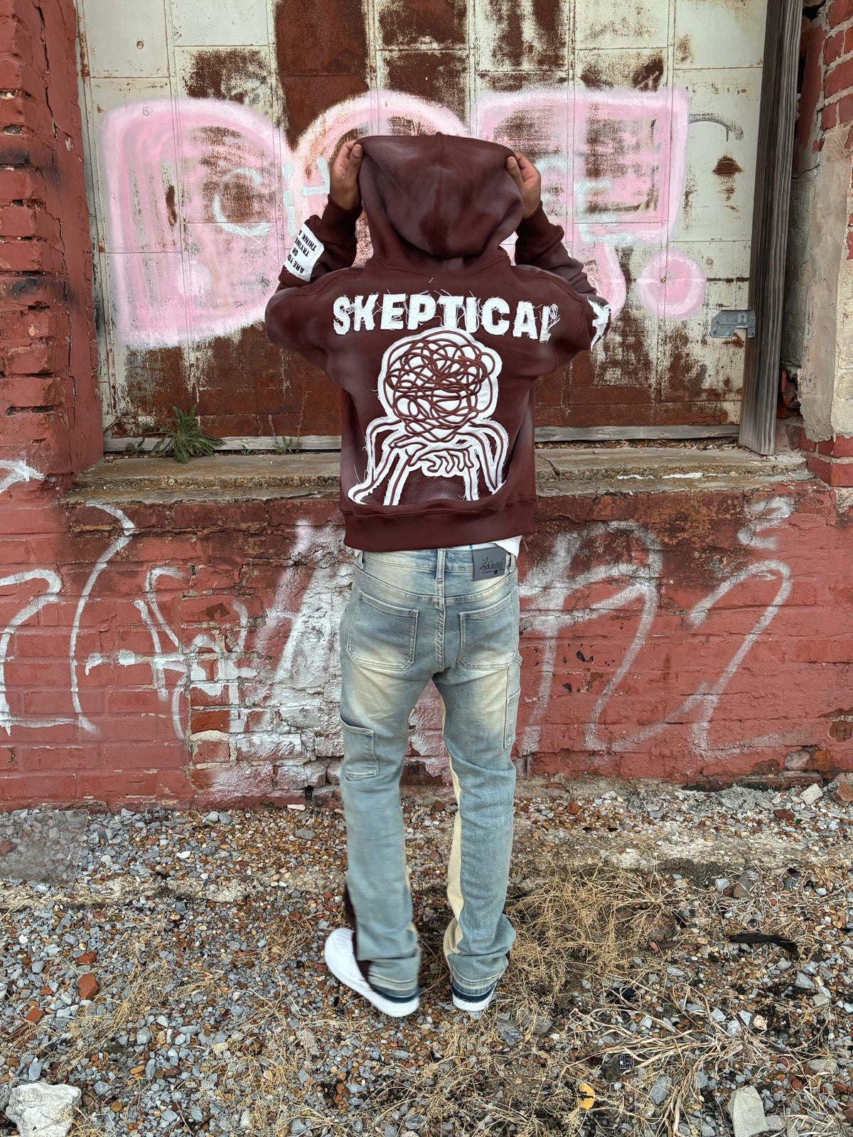 Brown Skeptical Hoodie - Skeptical