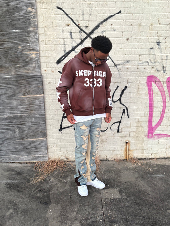 Brown Skeptical Hoodie