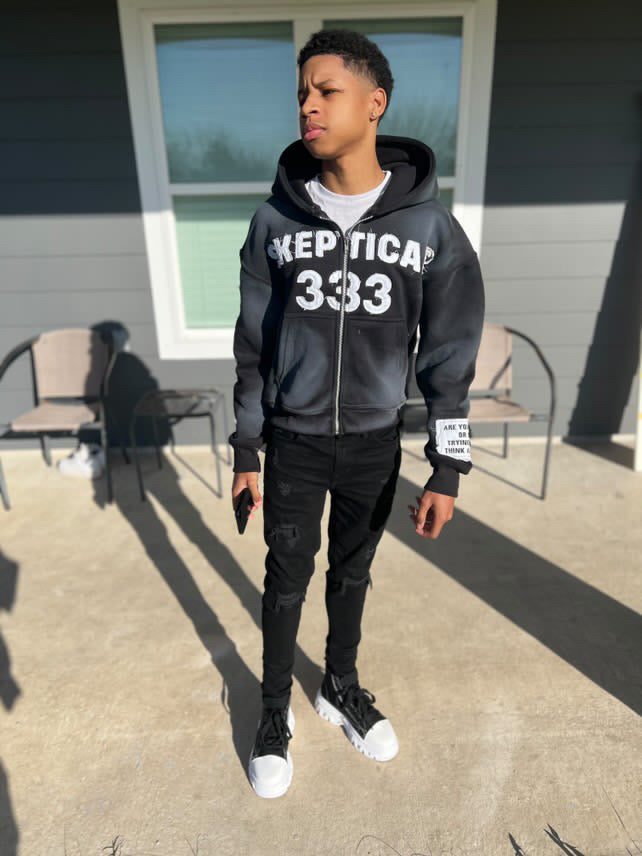 Black Skeptical Hoodie