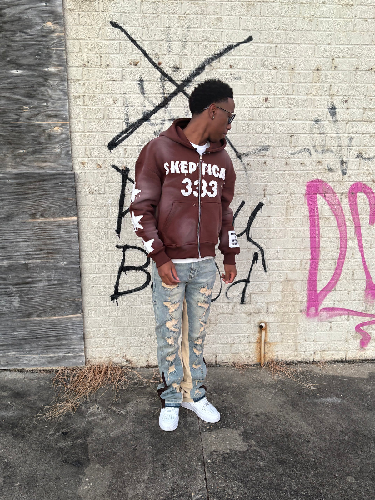 Brown Skeptical Hoodie - Skeptical