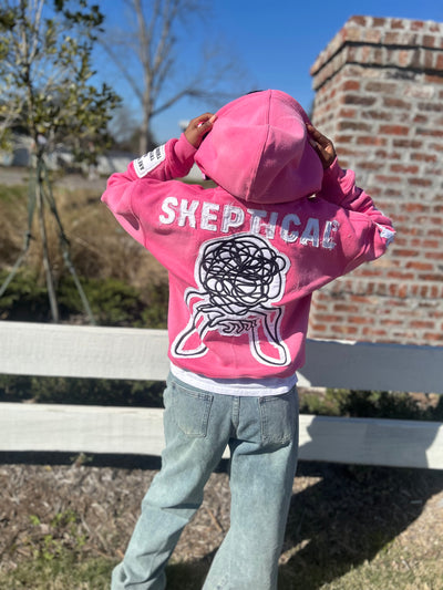 Pink Skeptical Hoodie