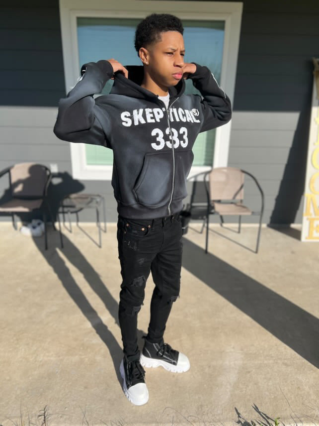 Black Skeptical Hoodie