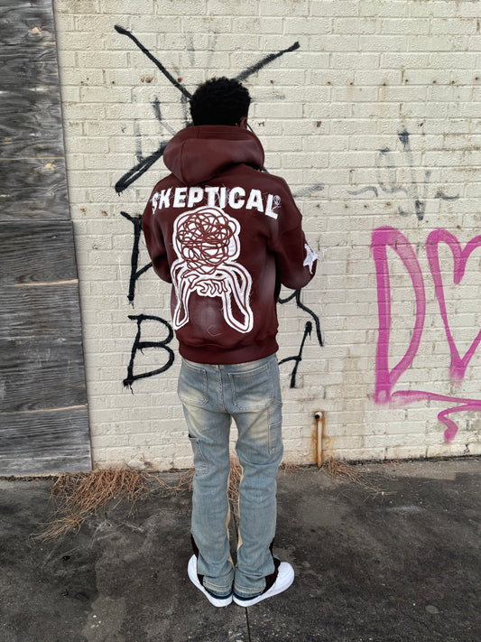 Brown Skeptical Hoodie - Skeptical