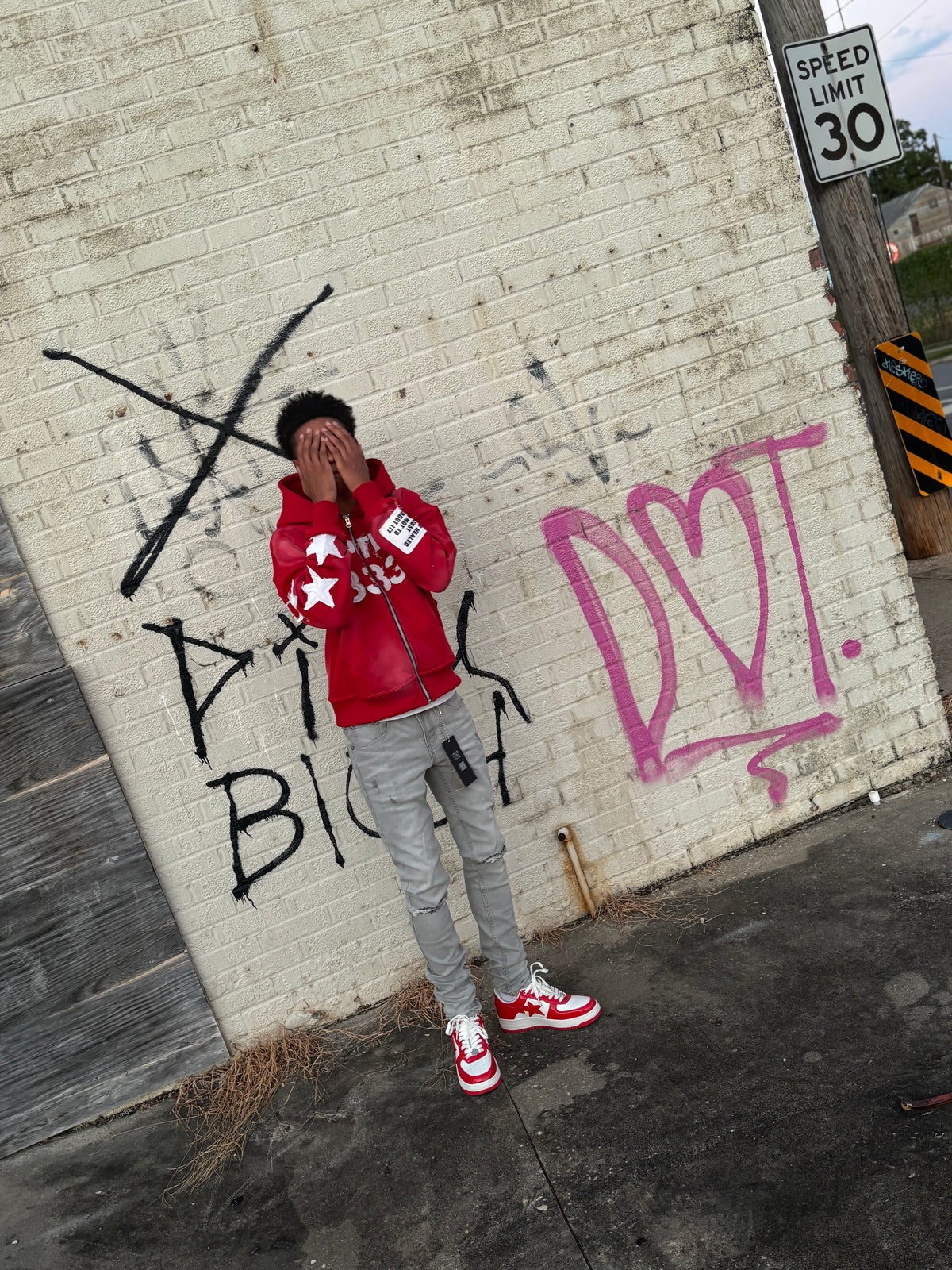 Red Sketical Hoodie - Skeptical