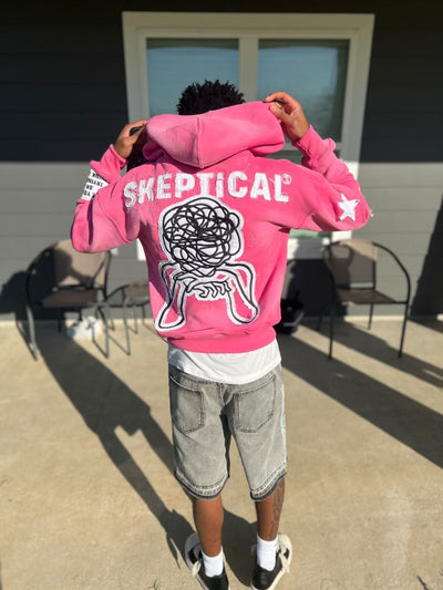 Pink Skeptical Hoodie