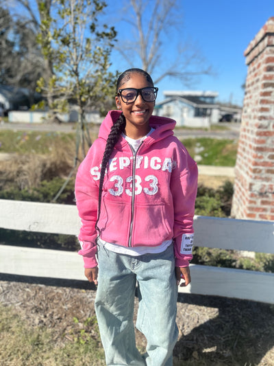 Pink Skeptical Hoodie