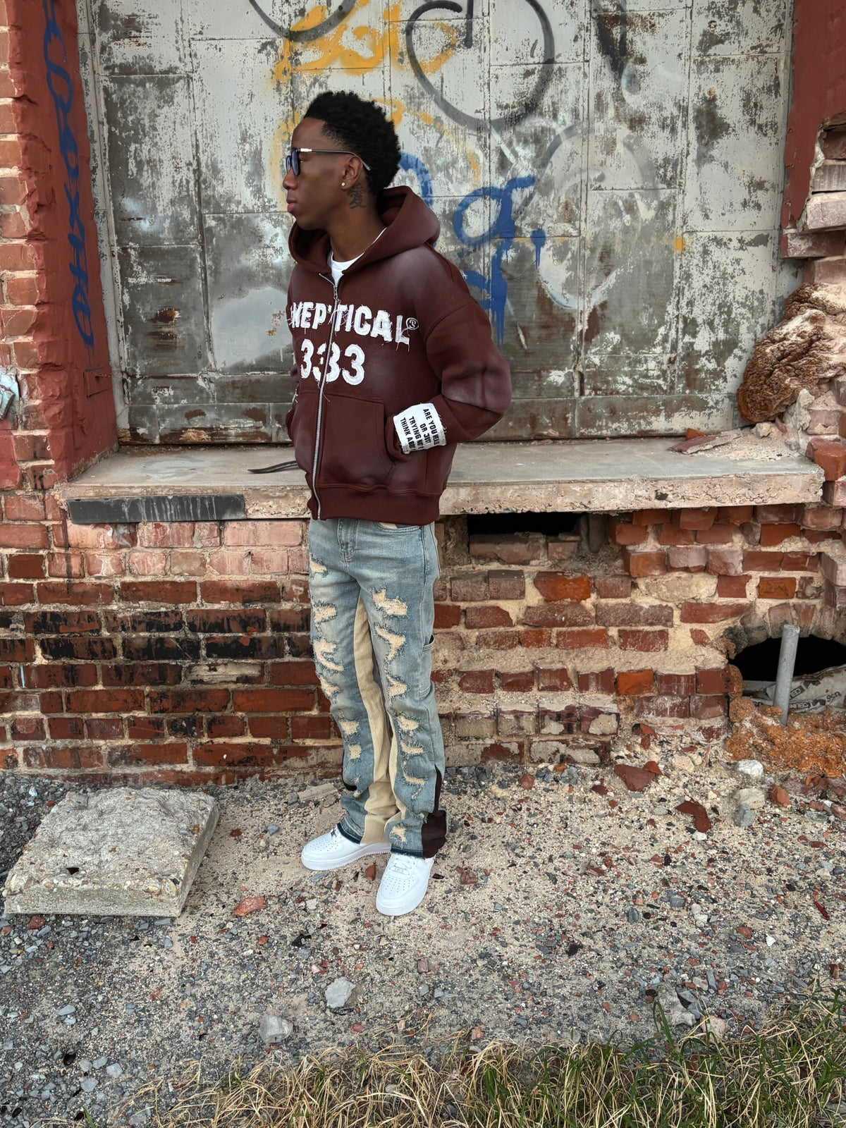 Brown Skeptical Hoodie - Skeptical
